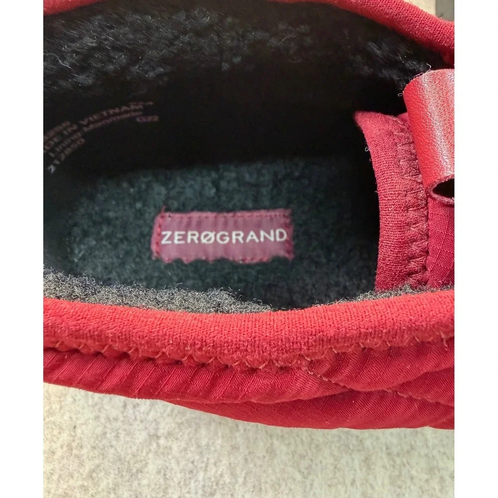 Cole Haan‎ Zerogrand Mens 8M Red Puffer Quilted Lace Up Booties C36255